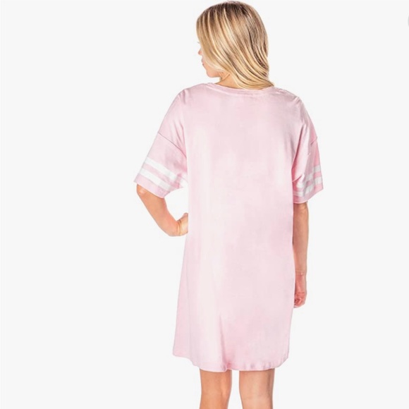 🩷NEW Barbie Womens' Classic Retro Title Logo Nightgown Sleep Pajama Shirt🩷 - Picture 2 of 7